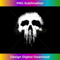Marvel The Punisher Scary Grungy Skull Logo Tank Top - Classic Sublimation PNG File - Tailor-Made for Sublimation Craftsmanship