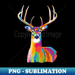 Deer Wpap Pop Art - Special Edition Sublimation PNG File - Perfect for Sublimation Mastery
