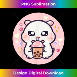 Kawaii Hamster Boba Tea Bubble Tea Girl Anime Fan Otaku - Sublimation-Optimized PNG File - Animate Your Creative Concepts
