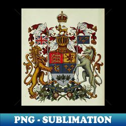 Royal Arms of Canada - PNG Transparent Digital Download File for Sublimation - Instantly Transform Your Sublimation Projects