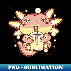 axolotl bubble tea - Decorative Sublimation PNG File - Capture Imagination with Every Detail
