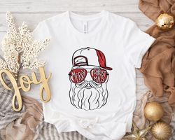 cool santa shirt, christmas gifts for toddlers,kids,boys,santa dad shirt,men merry christmas shirt,christmas glasses, fa