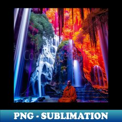 Zen Waterfall - Professional Sublimation Digital Download - Stunning Sublimation Graphics