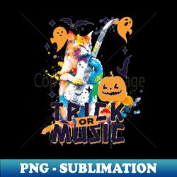 Trick or music halloween theme - Instant PNG Sublimation Download - Perfect for Personalization