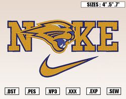 Nike Northern Iowa Panthers Embroidery Designs, NCAA Embroidery Design File Instant Download