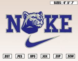 Nike x Penn State Nittany Lions Mascot Embroidery Designs, NCAA Embroidery Design File Instant Download