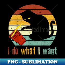 i do what i want black cat - i do what i want cat - black cat - modern sublimation png file - defying the norms
