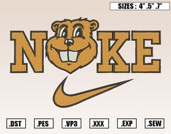 Nike Minnesota Golden Gophers Embroidery Designs, NCAA Embroidery Design File Instant Download