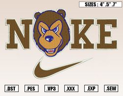 Nike Belmont Bruins Embroidery Designs, NCAA Embroidery Design File Instant Download
