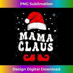 Groovy Mama Claus Team Santa Elf Matching Family Christmas Tank To - Vibrant Sublimation Digital Download - Crafted for Sublimation Excellence