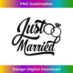 Just Married Tank Top - Deluxe PNG Sublimation Download - Reimagine Your Sublimation Pieces