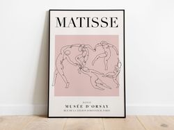 Henri Matisse - Dance, Exhibition Vintage Line Art Poster, Minimalist Line Drawing Wall Art, Ideal Home Decor or Gift Pr