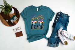 Salty Beach Shirt, Summer Shirt, Palm and Sunset Shirt, Summer Tee, Beach T-Shirt, Summer Vacation Shirt for Family