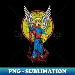 Saint Michael Catholic Archangel Protector Angel - Artistic Sublimation Digital File - Unleash Your Creativity