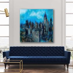 city wall art, building wall art, modern canvas art, roll up canvas, stretched canvas art, framed wall art painting