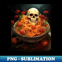 kawaii japanese anime Skeleton Halloween ramen Food Lovers - Instant Sublimation Digital Download - Perfect for Sublimation Mastery