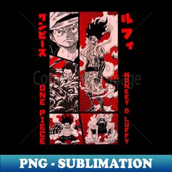 monkey d luffy - Artistic Sublimation Digital File - Capture Imagination with Every Detail