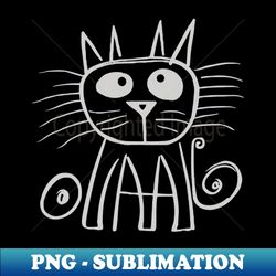 cat with unique style - Sublimation-Ready PNG File - Perfect for Sublimation Mastery