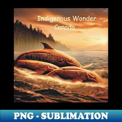 Canada Whales - Professional Sublimation Digital Download - Unleash Your Creativity
