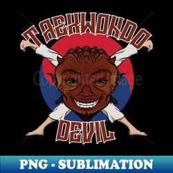Taekwondo Devil - High-Quality PNG Sublimation Download - Transform Your Sublimation Creations