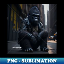 Beautiful and powerful gorilla - Artistic Sublimation Digital File - Instantly Transform Your Sublimation Projects