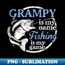 Fishing Grampy Fathers Day for Dad fisherman - Elegant Sublimation PNG Download - Perfect for Sublimation Mastery