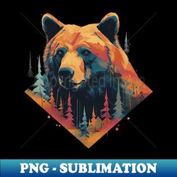 bear head - professional sublimation digital download - fashionable and fearless