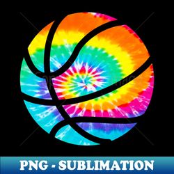 Basketball Tie Dye  - Rainbow Trippy Hippie - Stylish Sublimation Digital Download - Add a Festive Touch to Every Day