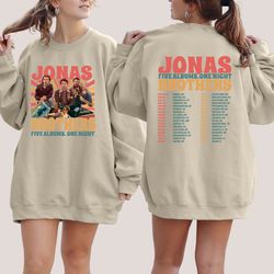 Jonas Brothers Double Sided Sweatshirt, Jonas Brothers Tour Shirt, Concert 2023 Retro Unisex Gift, Jonas Brothers Casset