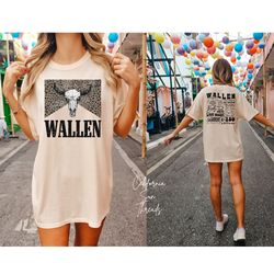 Wallen, Country Music, Country Concert T-shirt, Unisex Garment-Dyed T-shirt