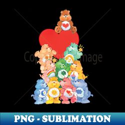 care bear 80s retro vintage rainbow nostalgic childhood cartoon - sublimation-ready png file - capture imagination with every detail