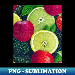 summer fruits patterns - stylish sublimation digital download - defying the norms
