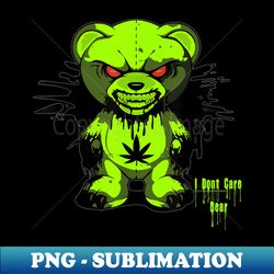 i don't care evil bear popular halloween costume idea - instant png sublimation download - instantly transform your sublimation projects