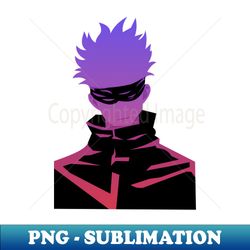 Gojo Satoru Black Purple Design - Signature Sublimation PNG File - Perfect for Sublimation Art