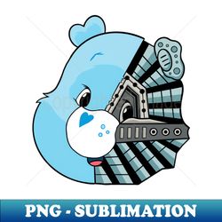 Mecha Cyborg Care Bear - Signature Sublimation PNG File - Create with Confidence