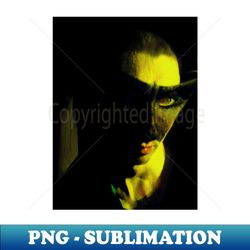 Portrait digital collage and special processing Face Guy in mask Weird Yellow light - PNG Sublimation Digital Download - Unlock Vibrant Sublimation Designs