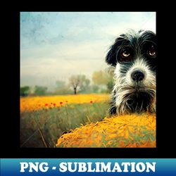 Dog portrait as he looks unhappy about something - PNG Sublimation Digital Download - Perfect for Sublimation Mastery