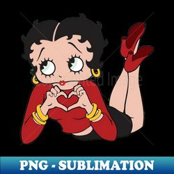 betty boop love 4 - Unique Sublimation PNG Download - Fashionable and Fearless