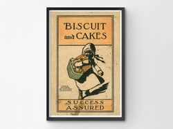 Reliable Flour Baking POSTER! (up to full size 24 x 36) - 1915 - Cake - Cookbook - Decoration - Cookies - Kitchen - Vint