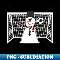 christmas football snowman soccer goalkeeper xmas 2022 - unique sublimation png download - create with confidence