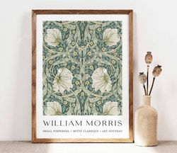 William Morris Print, Morris Poster, Garden Flowers Art, Small Pimpernel Print, Vintage Floral Art, Wall Art Gift Idea,