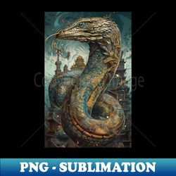 Slythering snake - Digital Sublimation Download File - Bold & Eye-catching