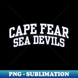 cape fear community college sea devils - signature sublimation png file - unlock vibrant sublimation designs