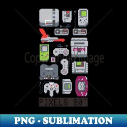 Pixels 90 - Premium PNG Sublimation File - Unlock Vibrant Sublimation Designs