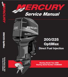 Mercury OptiMax 200 225 Outboard Service Manual | 2000-2014