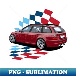 Imola Red Wagon - Elegant Sublimation PNG Download - Enhance Your Apparel with Stunning Detail