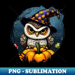 Happy Halloween by Owl 03 - Unique Sublimation PNG Download - Enhance Your Apparel with Stunning Detail