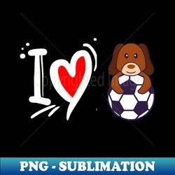 Love soccer and dogs - Sublimation-Ready PNG File - Vibrant and Eye-Catching Typography