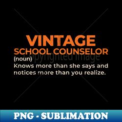 School Counselor - Trendy Sublimation Digital Download - Perfect for Sublimation Art