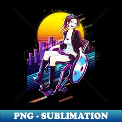 Guilty Crown - Ayase Shinomiya - Modern Sublimation PNG File - Revolutionize Your Designs